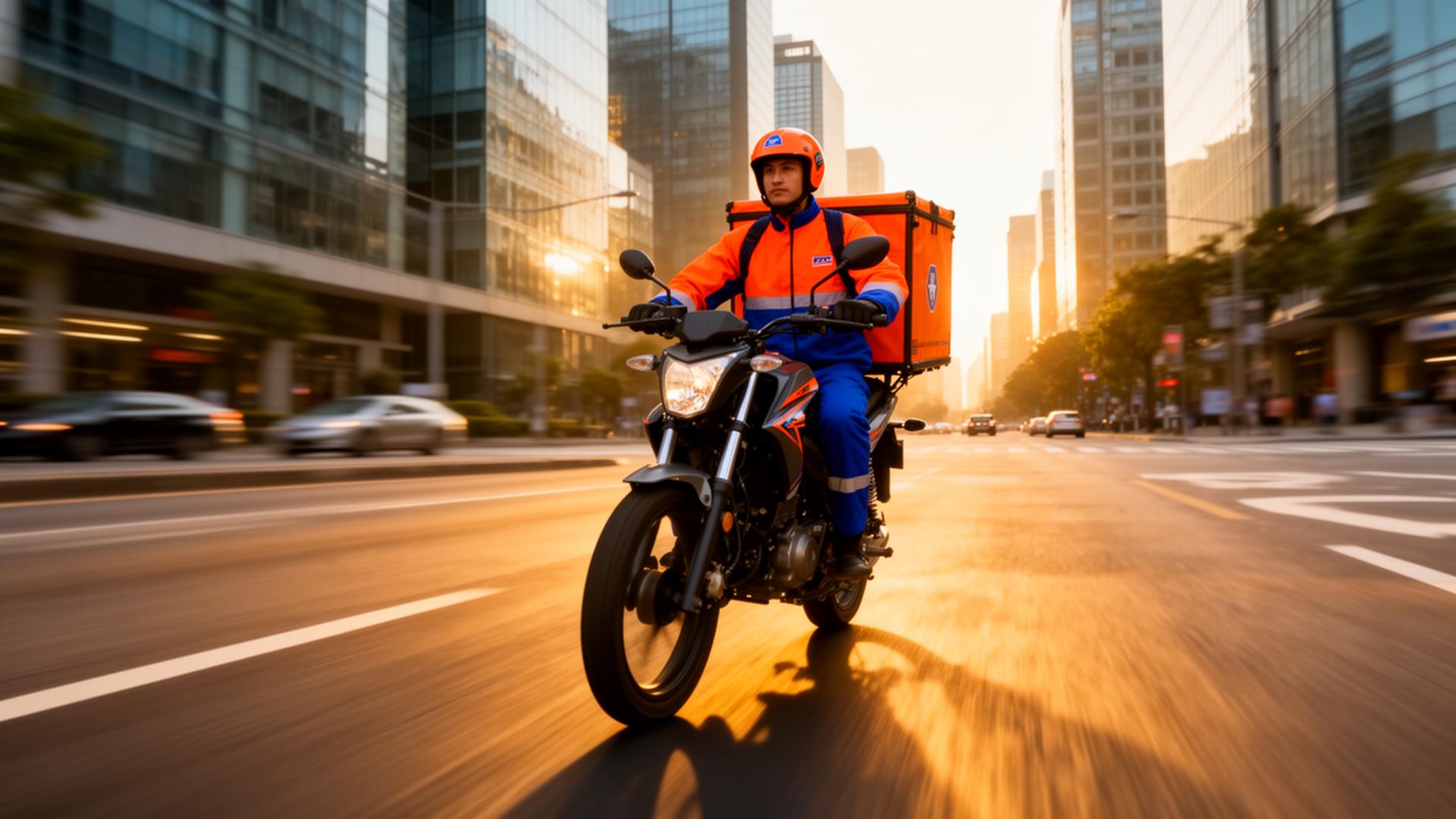 Moto Entregas Flash Moto entregando na cidade